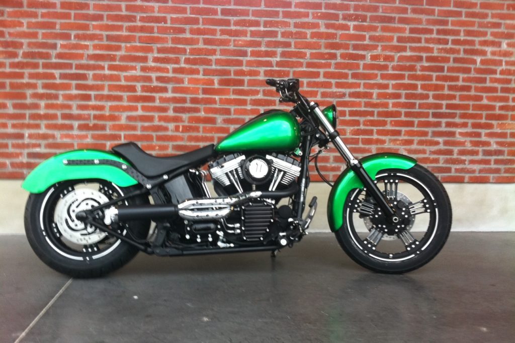 Harley softail « green » Borie